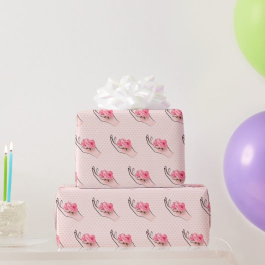 Rose im Hörbereich Geschenkpapier (Partygeschenke)