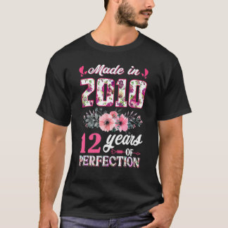 Rose im Jahr 2010 12. Geburtstagskind 12 Jahre T-Shirt