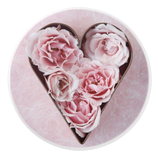 Rose im Keksschneider Keramikknauf (Vorderseite)