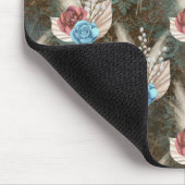 Rose im Lilien-Hintergrund Mousepad (Ecke)