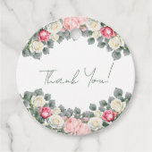 Rose im Vintagen Garten Brautparty Geschenkanhänger (Vorderseite)