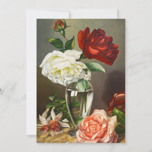 Rose im Vintagen Garten in einer Glasvase