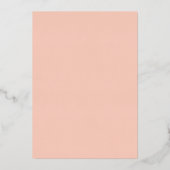 Rose-Imitate Edelstein Hochzeitsfolie Einladung (Rückseite)