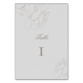 Rose Imitate Embossed Elfenbein Formal Elegante Ho Tischnummer (Vorderseite)
