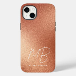 Rose Imitate Gold Fohlen Minimalistisch zwei Monog Case-Mate iPhone 14 Plus Hülle