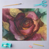 Rose in Alcohol Ink Series Design #13 Seidenpapier (Basteln)