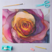 Rose in Alcohol Ink Series Design #26 Seidenpapier (Basteln)