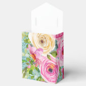 Rose in Aqua Glitzer Personalisiert Geschenkschachtel (Geöffnet)