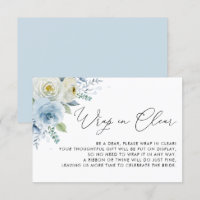 Rose in Aquarellblau und Elfenbein