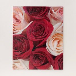Rose in blass, pink und rot 16x20 520 Stück Puzzle
