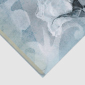 Rose in Blautönen Seidenpapier (Detail)