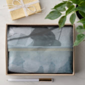 Rose in Blautönen Seidenpapier (Geschenk)