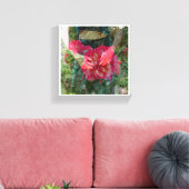 Rose in Bloom Canvas Print Leinwanddruck (Insitu (Wohnzimmer))