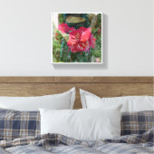 Rose in Bloom Canvas Print Leinwanddruck (Insitu (Schlafzimmer))