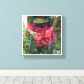 Rose in Bloom Canvas Print Leinwanddruck (Insitu (Holzboden))