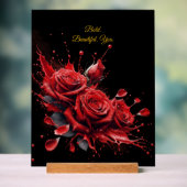 Rose in Bloom - Eleganter Geburtstag Acrylschild (Neutral)
