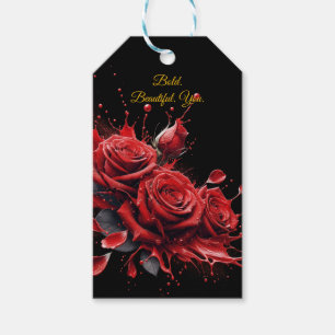 Rose in Bloom - Eleganter Geburtstag Geschenkanhänger