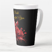 Rose in Bloom - Eleganter Geburtstag Milchtasse (Rechte Ecke)