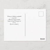 Rose in Bloom - Eleganter Geburtstag Postkarte (Rückseite)