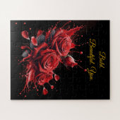 Rose in Bloom - Eleganter Geburtstag Puzzle (Horizontal)