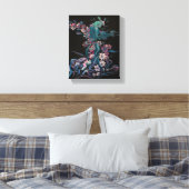 Rose in Bloom - Om Leinwand Gemälde (Insitu (Schlafzimmer))