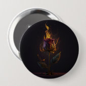 Rose in Brand Button (Vorne & Hinten)