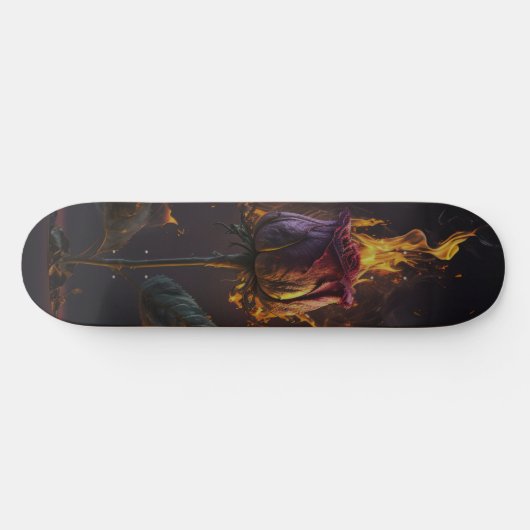 Rose in Brand Skateboard (Horizontal)