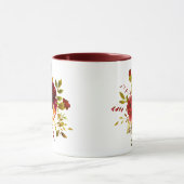 Rose in Burgund und Rot Tasse (Zentrum)