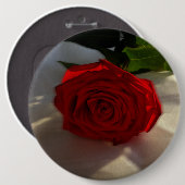 Rose in der Abenddämmerung Button (Vorne & Hinten)