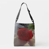 Rose in der Abenddämmerung Tragetaschen Mit Langen Trägern (Rückseite)