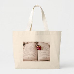 Rose in der Bibel Jumbo Stoffbeutel