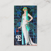 ROSE IN DER NACHT, SCHÖNHEITSFASHION MACHEN KÜNSTL VISITENKARTE (Rückseite)