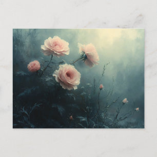 Rose in der Nebelmuse Postkarte