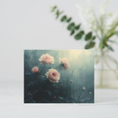 Rose in der Nebelmuse Postkarte (Stehend Vorderseite)