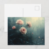 Rose in der Nebelmuse Postkarte (Vorne/Hinten)