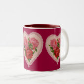 Rose in der Tasse Herz (VorderseiteRechts)