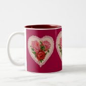 Rose in der Tasse Herz (Links)