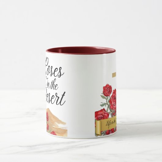 Rose in der Wüste Tasse (Zentrum)