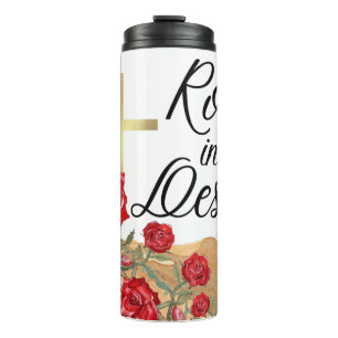 Rose in der Wüste Thermosbecher