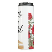 Rose in der Wüste Thermosbecher (Rückseite)