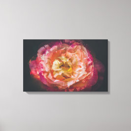 Rose in einem Doppelbelichtungsbild Leinwanddruck
