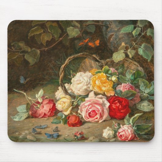 Rose in einem Korb - Josef Neugebauer Mousepad (Vorne)