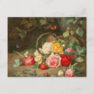 Rose in einem Korb - Josef Neugebauer Postkarte