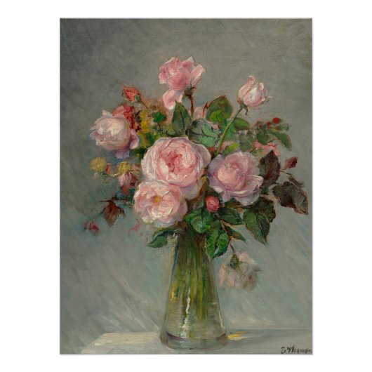 Rose in einem Vase-Glossar Poster (Vorderseite)