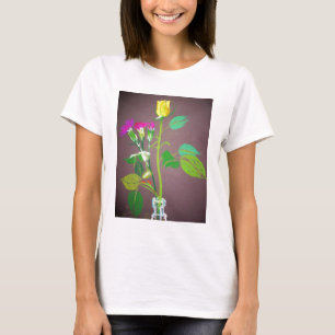 Rose in einer Flasche T T-Shirt