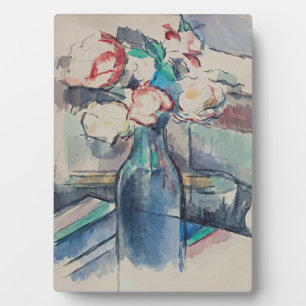 Rose in einer Flasche von Paul Cezanne Fotoplatte