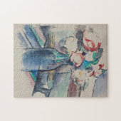 Rose in einer Flasche von Paul Cezanne Puzzle (Horizontal)