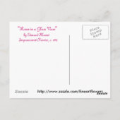 Rose in einer Glasvase von Manet Postcard Postkarte (Rückseite)