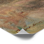 Rose in einer grünen Vase von Pierre-Auguste Renoi Poster (Ecke)