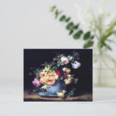 Rose in einer Porzellanschale von Emilie Vouga Pos Postkarte (Stehend Vorderseite)